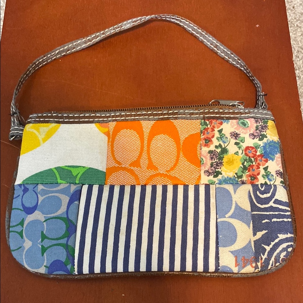 Coach - Colorful Patchwork Wristlet - image 1